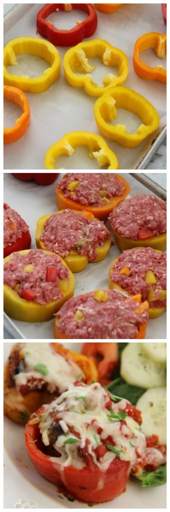 Stuffed Mini Meatloaf Pepper Rings make a delicious one-pot supper!