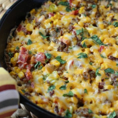Baked Corn & Sausage Dip - Diary of a Recipe Collector