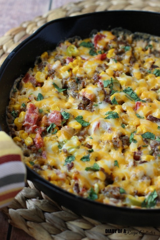 Baked Corn & Sausage Dip - Diary of a Recipe Collector