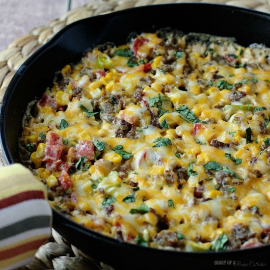 Baked Corn & Sausage Dip - Diary of a Recipe Collector