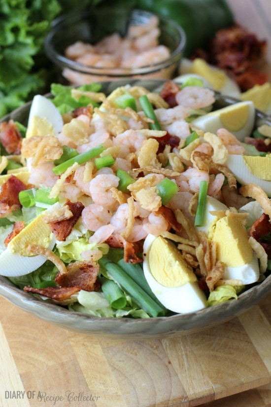 Cajun Shrimp Cobb Salad | Diary of a Recipe Collector