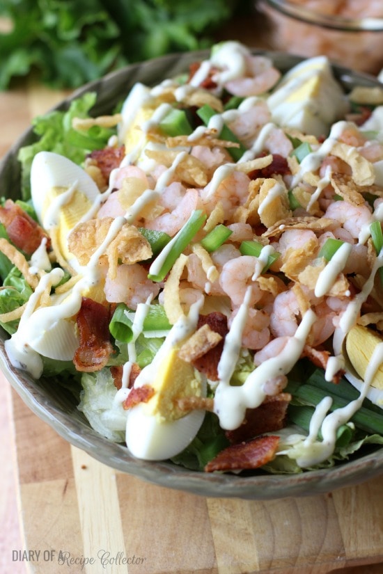 Cajun Cobb Salad | Diary of a Recipe Collector