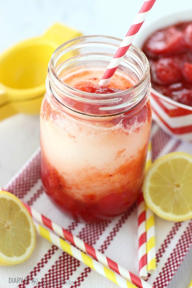 Strawberry Lemon Slush - Diary of a Recipe Collector