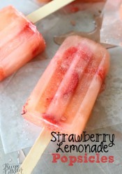 Strawberry Lemonade Popsicles