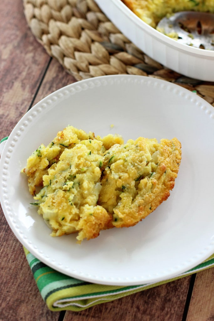 Corn & Zucchini Casserole - An easy cornbread casserole filled with corn and fresh zucchini makes a perfect side dish! - Diary of a Recipe Collector