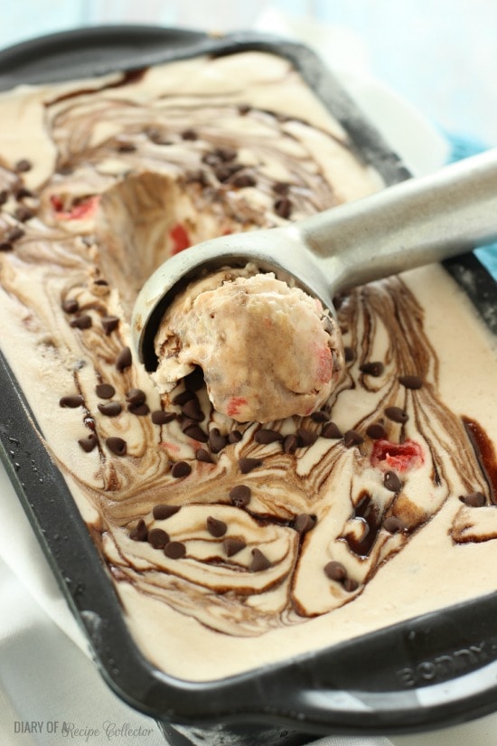 No Churn Banana Split Ice Cream - Diary of a Recipe Collector