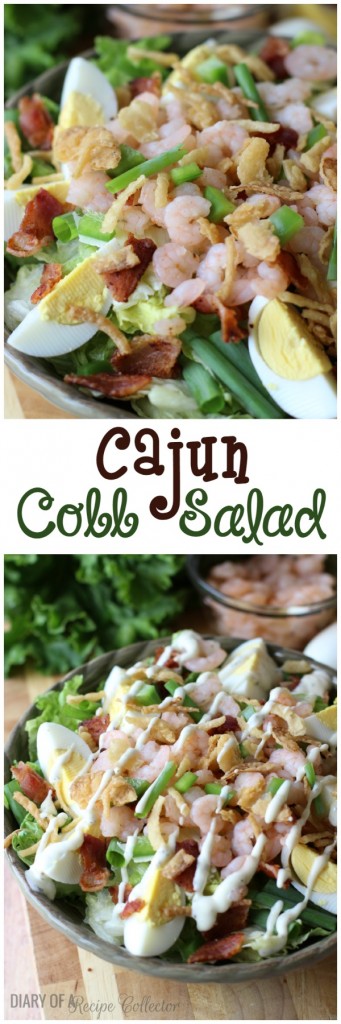 Cajun Shrimp Cobb Salad | Diary of a Recipe Collector