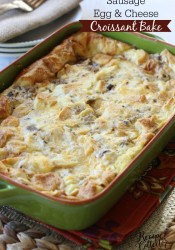 Sausage, Egg, & Cheese Croissant Bake