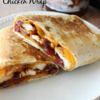 Hot Pressed BBQ Chicken Wrap