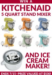 Kitchen Aid Stand Mixer Giveaway