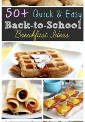 50+ Back to School Breakfast Ideas