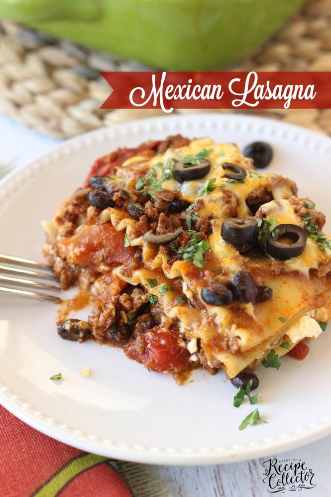 Mexican Lasagna - Diary of a Recipe Collector