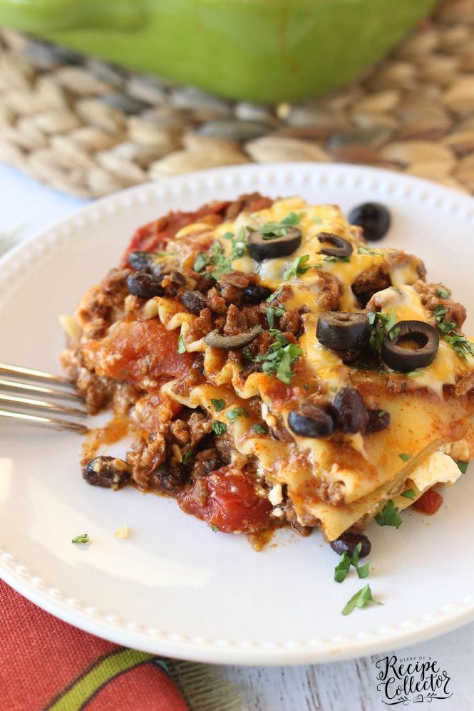 Mexican Lasagna Skillet Casserole - 31 Daily