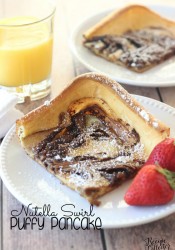 Nutella Swirl Puffy Pancake