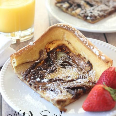 Nutella Swirl Puffy Pancake