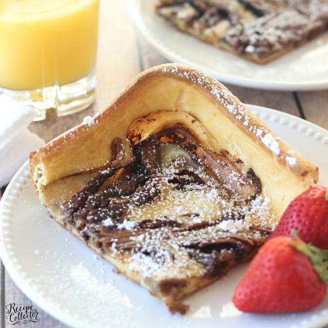 Nutella Swirl Puffy Pancake