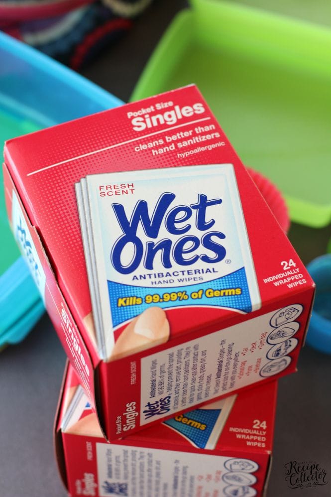 Wet Ones Singles are perfect for lunch boxes.