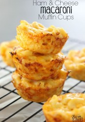 Ham & Cheese Macaroni Muffin Cups