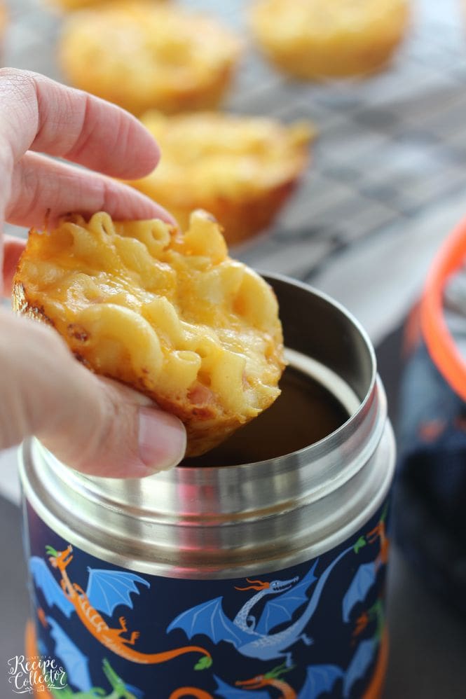 Ham & Cheese Macaroni Muffin Cups - Perfect for school lunches and freezer-friendly too!