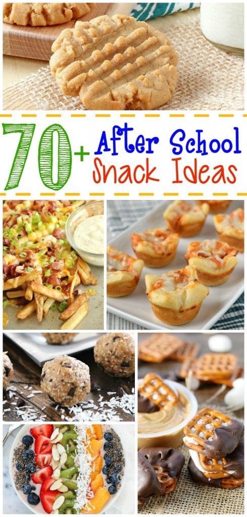 70+ After School Snack Ideas - From sweet to savory, this is the ultimate list of perfect after school snack ideas on Diary of a Recipe Collector
