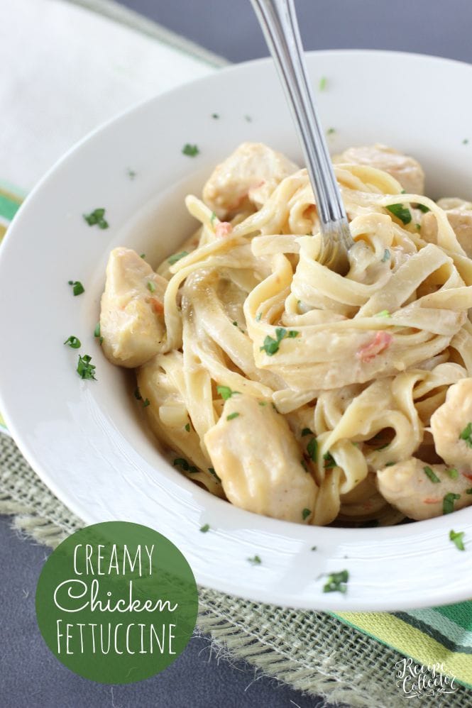 Creamy Chicken Fettuccine - A creamy and perfect pasta dish to please everyone!