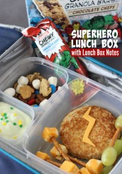 Superhero Lunch Box with FREE Lunch Box Notes