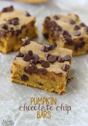 Pumpkin Chocolate Chip Bars