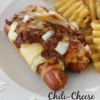 Chili Cheese Crescent Dogs