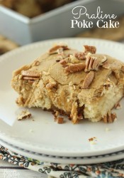 Praline Poke Cake