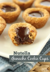 Nutella Ganache Cookie Cups