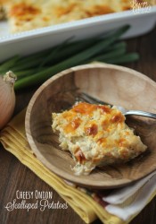 Cheesy Onion Scalloped Potatoes