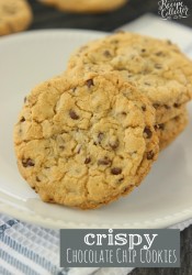 Crispy Chocolate Chip Cookies