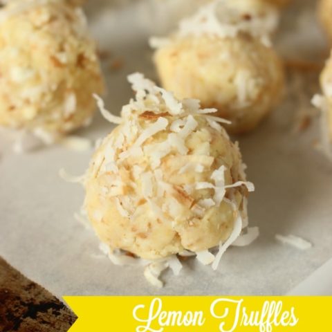 Lemon Truffles - These are a lemon lover's delight and made with only a few ingredients. No baking required!