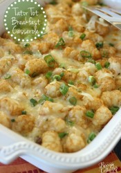 Tator Tot Breakfast Casserole