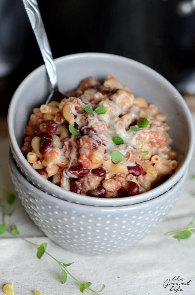 One Pot Chili Mac & Cheese