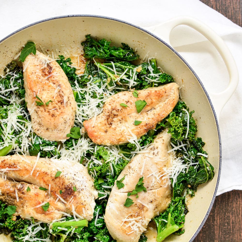 Weekly Family Meal Plan - Skillet Chicken Caesar Salad