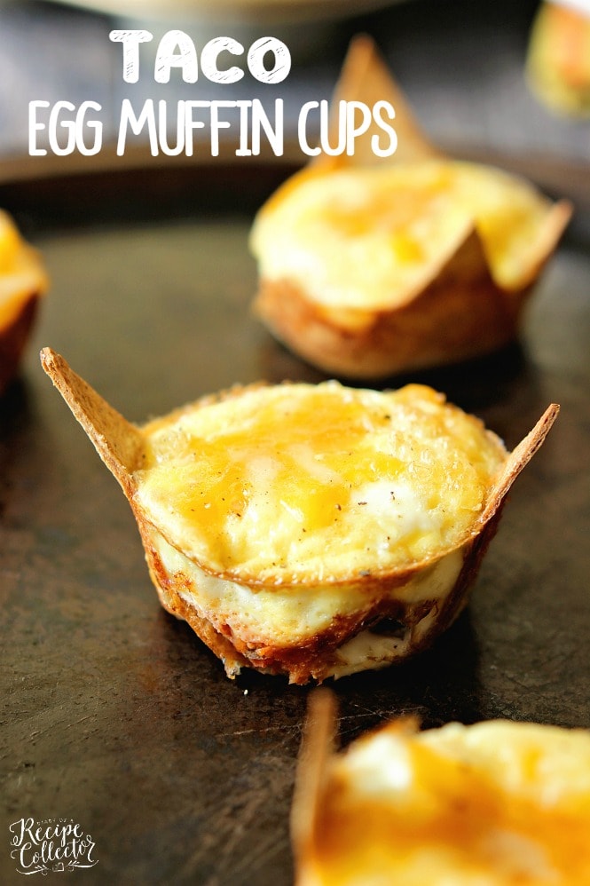 Taco Egg Muffin Cups - A great grab and go breakfast idea that is high in protein and low in carbs.