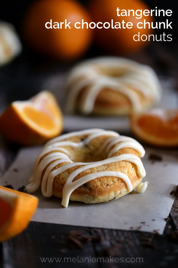 Tangerine Dark Chocolate Donuts