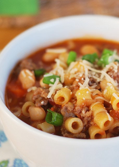 Weekly Family Meal Plan - Pasta Fagioli