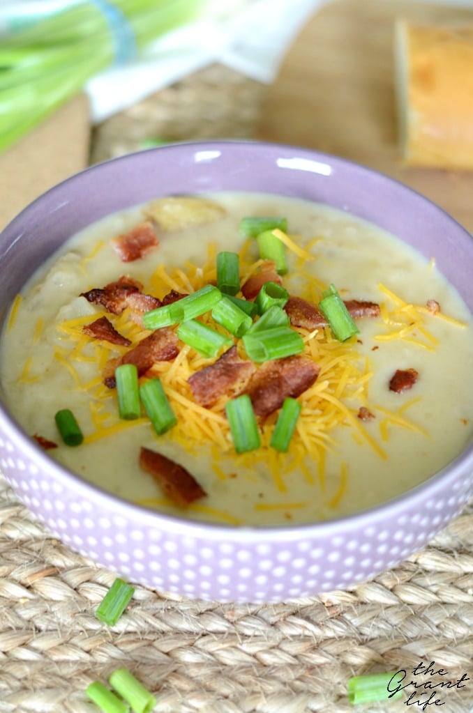 Weekly Family Meal Plan - Crock Pot Loaded Baked Potato Soup