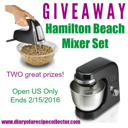 Hamilton Beach Mixer Set Giveaway