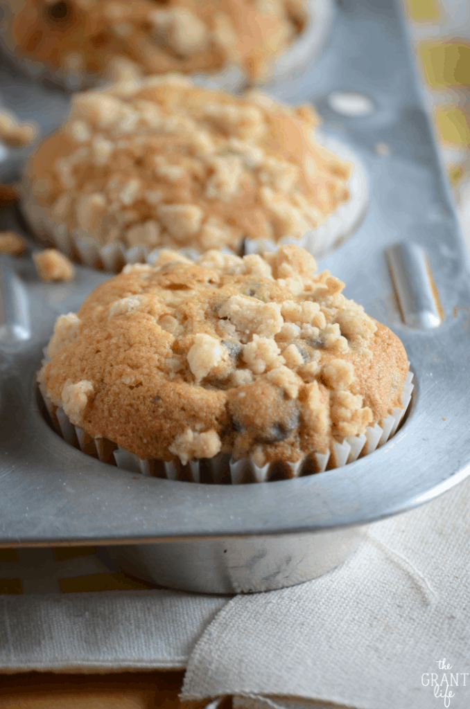 Weekly Family Meal Plan - Bakery Style Blueberry Muffins