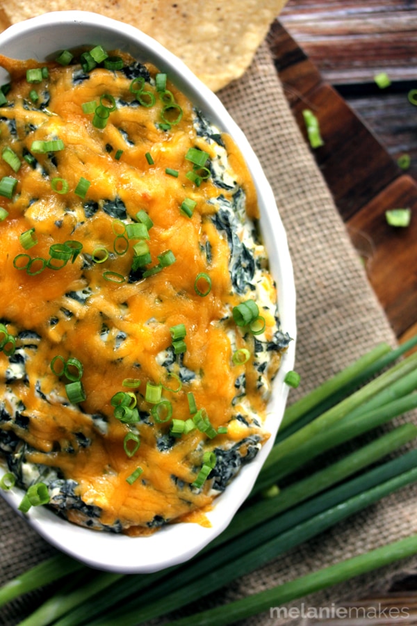 Weekly Family Meal Plan - Creamy Baked Double Cheese & Spinach Dip