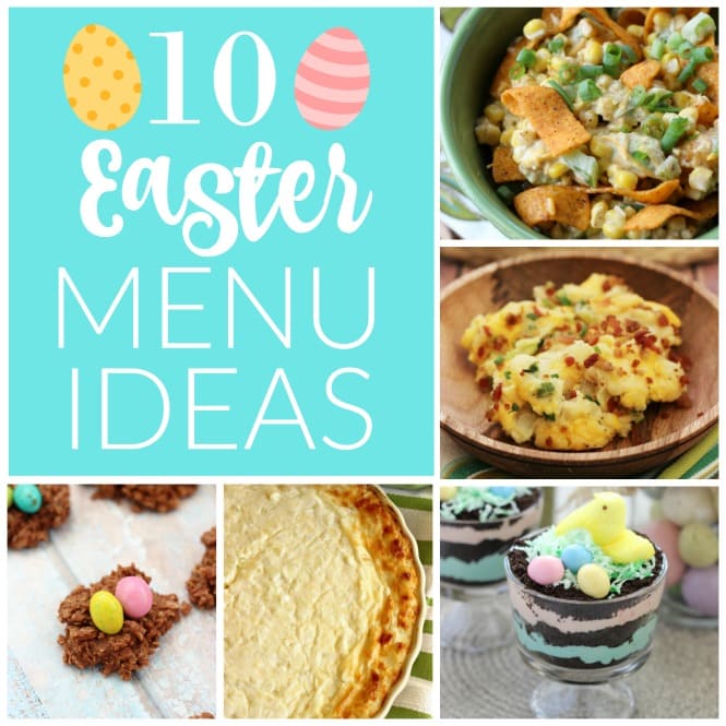 10 Easter Menu Ideas - Check out several of these popular recipes that would perfect for your Easter menu including several side dishes and desserts!