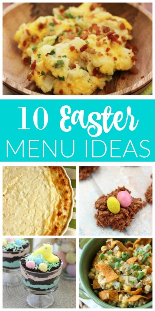 10 Easter Menu Ideas - Check out several of these popular recipes that would perfect for your Easter menu including several side dishes and desserts!