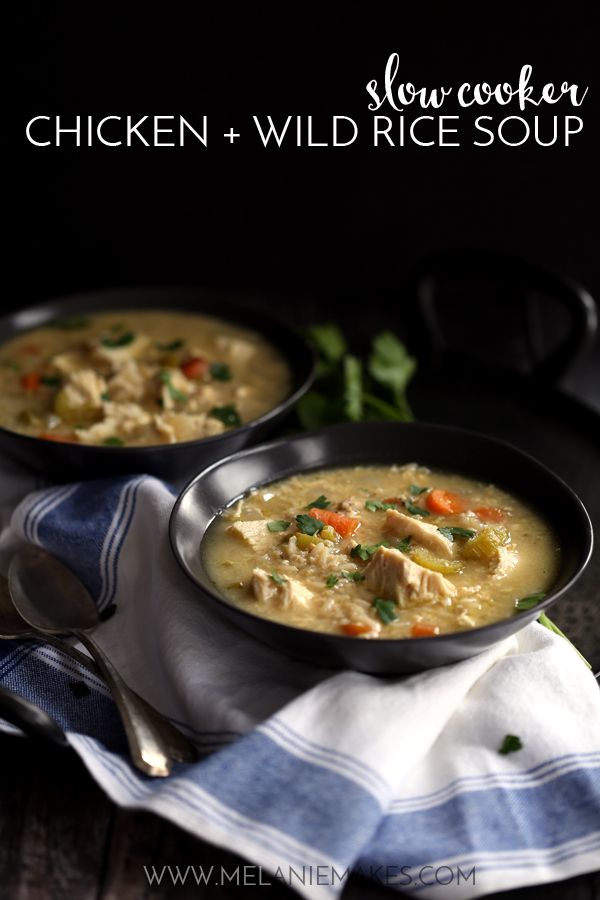 Weekly Family Meal Plan - Slow Cooker Chicken and Wild Rice Soup