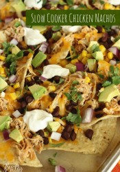 Slow Cooker Chicken Nachos