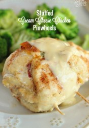 Stuffed Cream Cheese Chicken Pinwheels