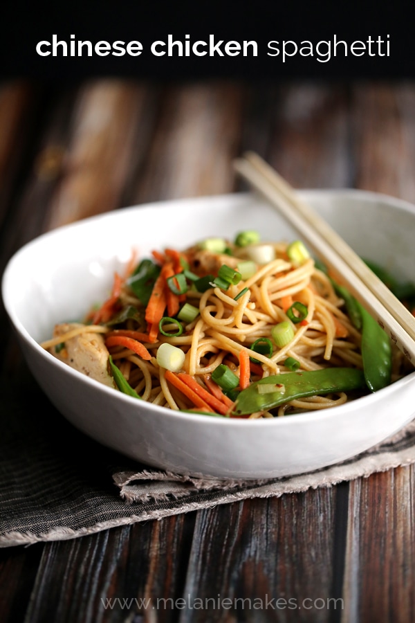 Weekly Family Meal Plan - Chinese Chicken Spaghetti