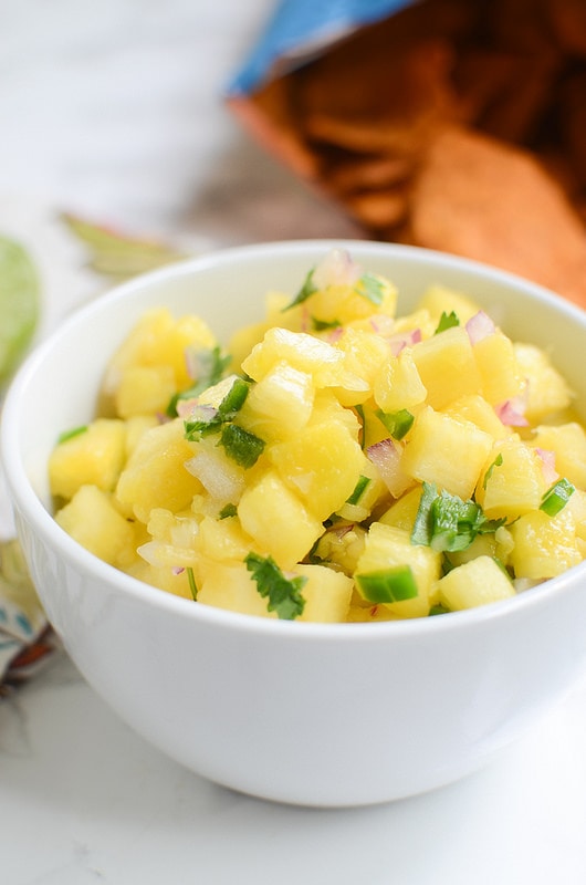 Weekly Family Meal Plan - Pineapple Salsa